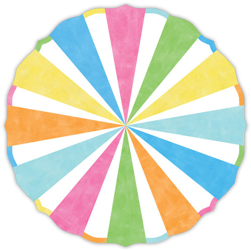 Colorful Birthday Pinwheel Posh Die-Cut Placemat