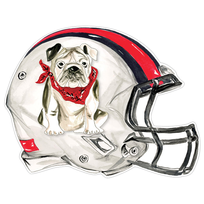 Bulldog Helmet Posh Die-Cut Placemats