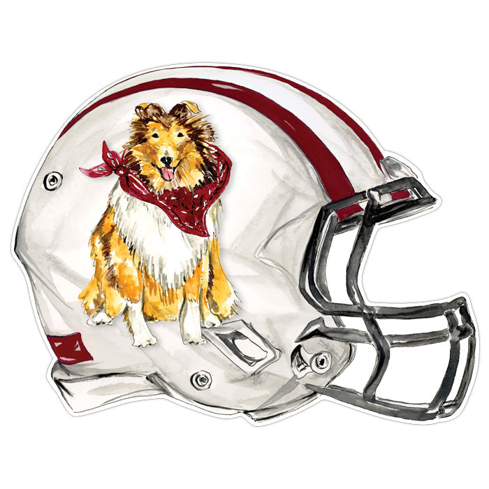 Collie Helmet Posh Die-Cut Placemats