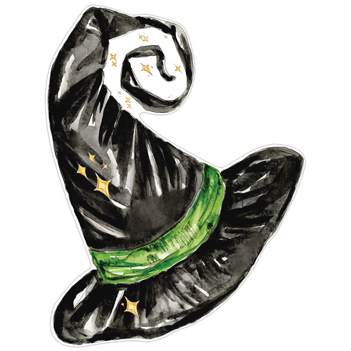 Black Wicked Witch Hat Posh Die-Cut Placemats