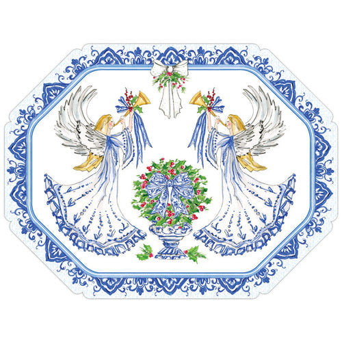 Blue Angels with Trumpets Posh Die-Cut Placemats