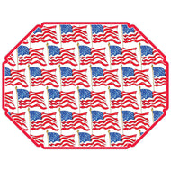 American Flag Red White & Blue Posh Die-Cut Placemat