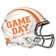 Handpainted Orange and White Game Day Knoxville, TN Helmet Posh Die-Cut Placemat