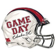 Handpainted Maroon and Black Game Day Columbia, SC Helmet Posh Die-Cut Placemat