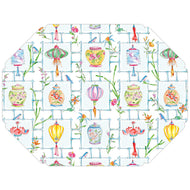 Mahjong Lantern & Ginger Jar Posh Die-Cut Placemats