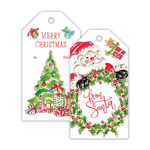 Happy Santa Gift Tags