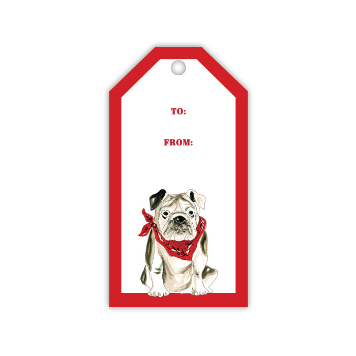 Bulldog Gift Tags