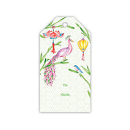 Mahjong Parasol & Peacock Gift Tags