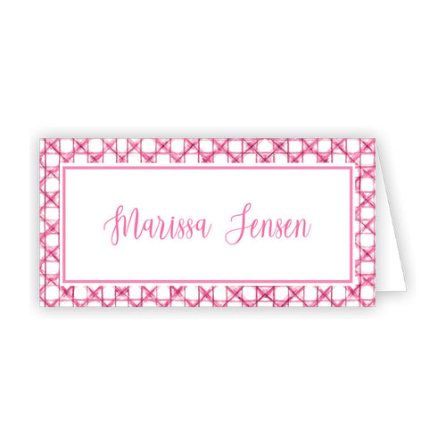 Pink Cane Place Cards