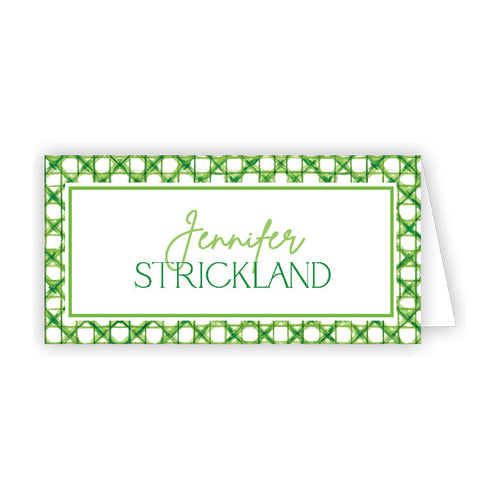Green Cane Place Cards