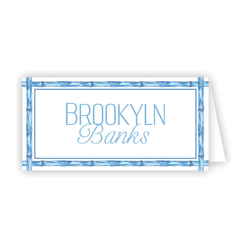 Light Blue Bamboo Placecards