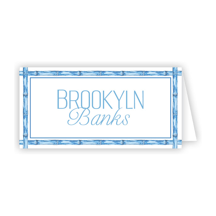 Light Blue Bamboo Placecards