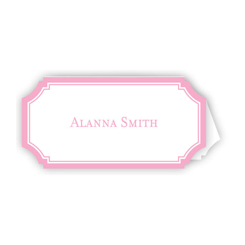 Pink Die-Cut Place Card