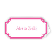 Hot Pink Border Place Cards