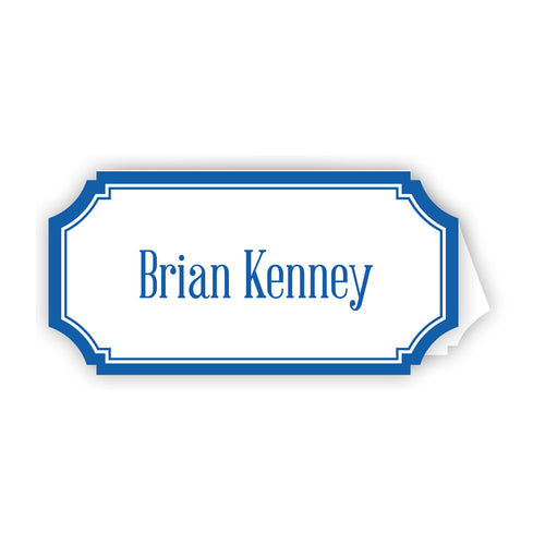Royal Blue Border Place Cards