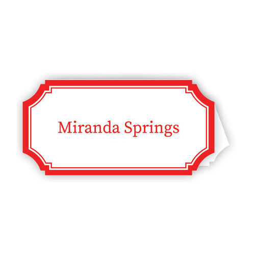 Cherry Border Die-Cut Place Cards