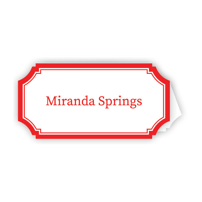 Cherry Border Die-Cut Place Cards