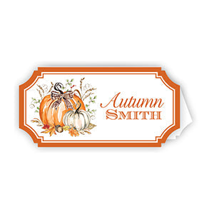 Festive Gourds Die-Cut Placecards