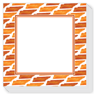 Handpainted Orange and White State of Tennessee Pattern Block Notepad