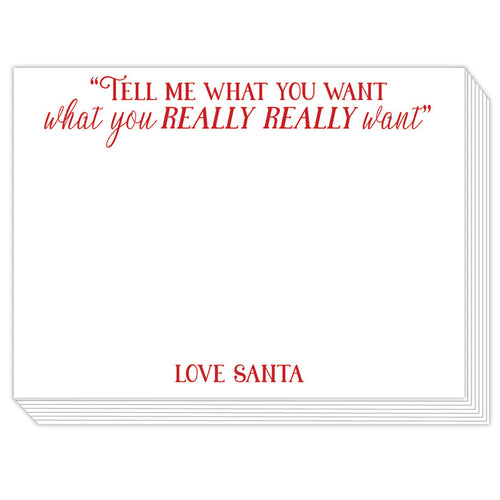 Tell Me What You Want What You Really Really Want Slab Pad