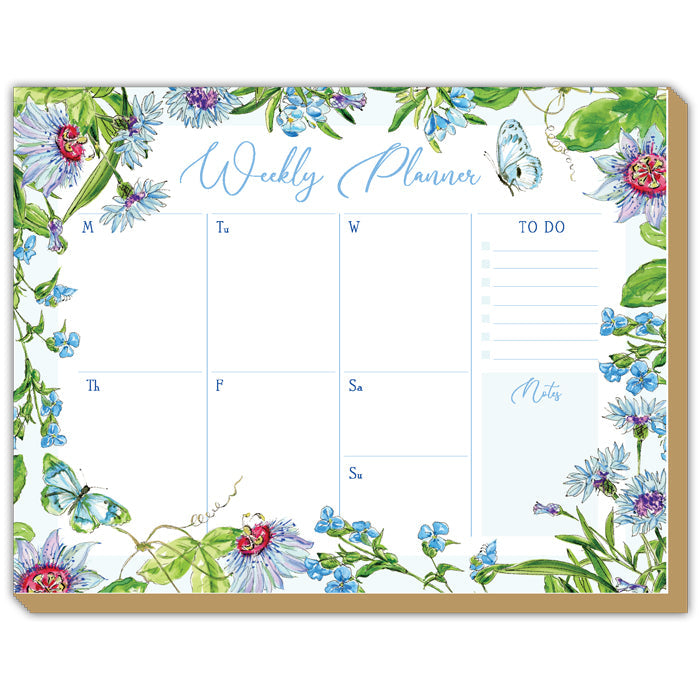 Blue Botanical Luxe Planner