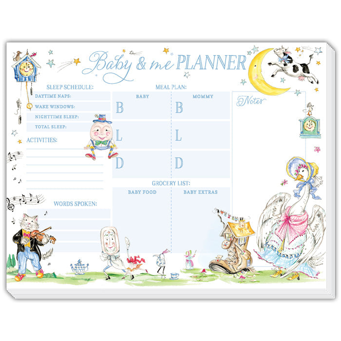 Baby & Me Planner Nursery Rhyme Characters Desk Planner