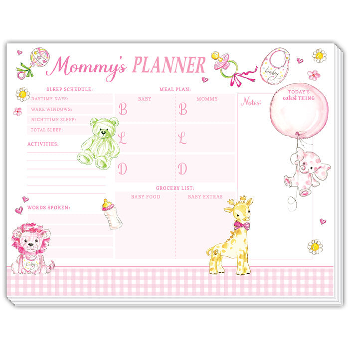 Mommy's Planner Pink Sweet Baby Icons Desk Planner