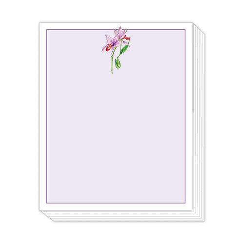 Lavender Botanical Flower Stack Pad