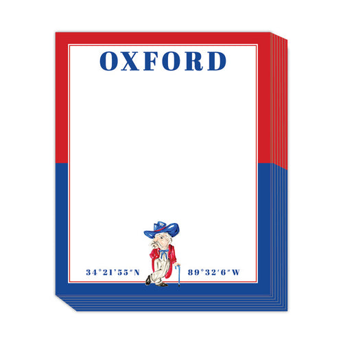 Oxford Coordinates Red And Blue Rebel Stack Pad