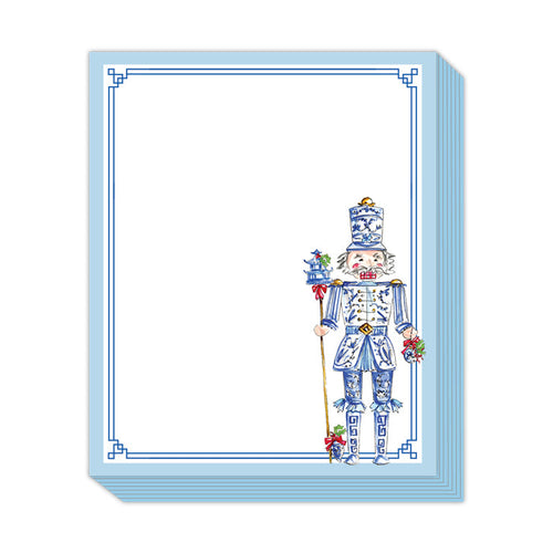 Blue Chinoiserie Nutcracker Stack Pad