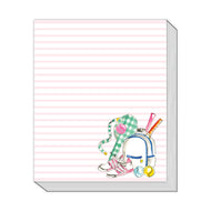 Pink Stripe Tennis Gear Stack Pad