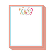 Coral Mahjong Tile Stack Pad