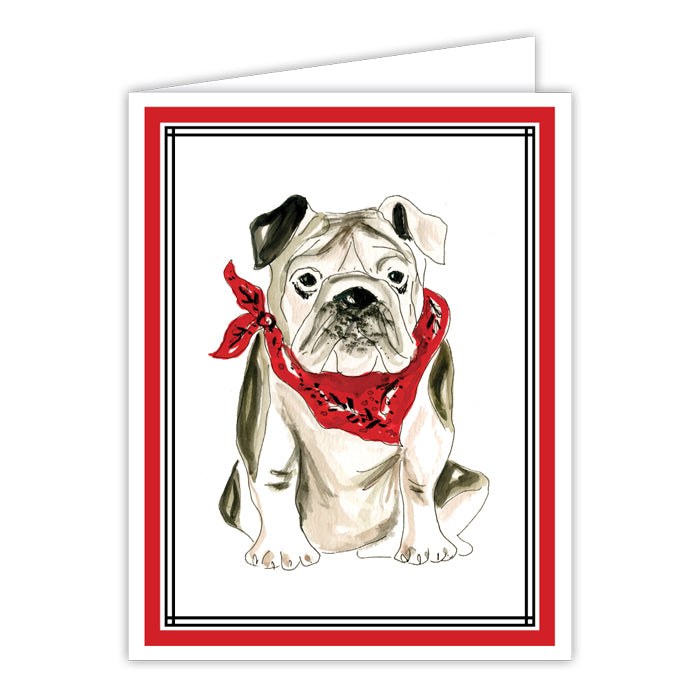Bulldog Greeting Card