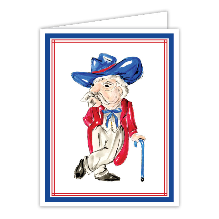 Red and Blue Rebel Greeting Card