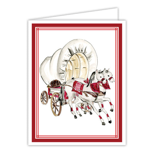 Horse & Wagon Greeting Card