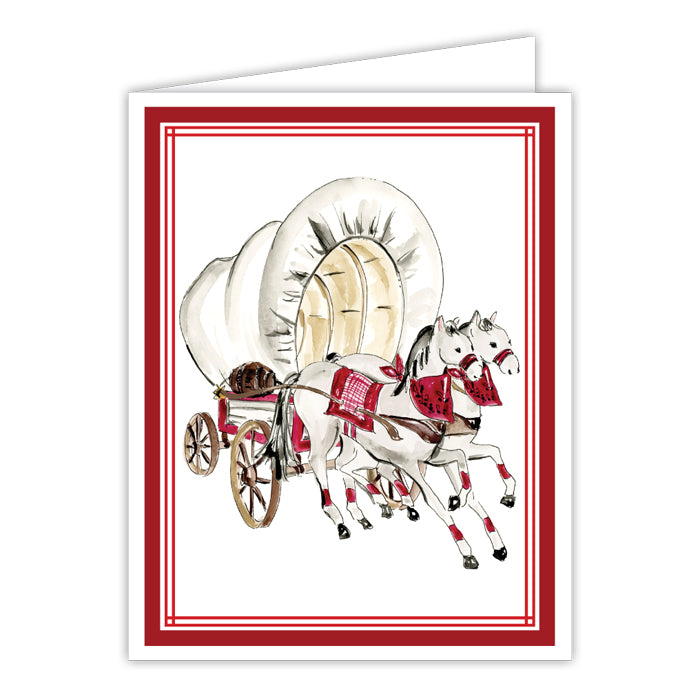Horse & Wagon Greeting Card