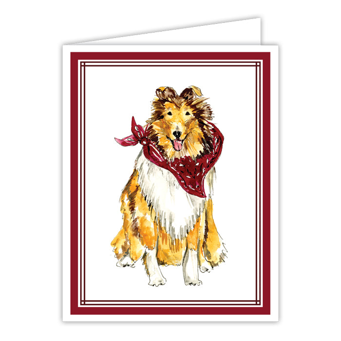 Collie Greeting Card