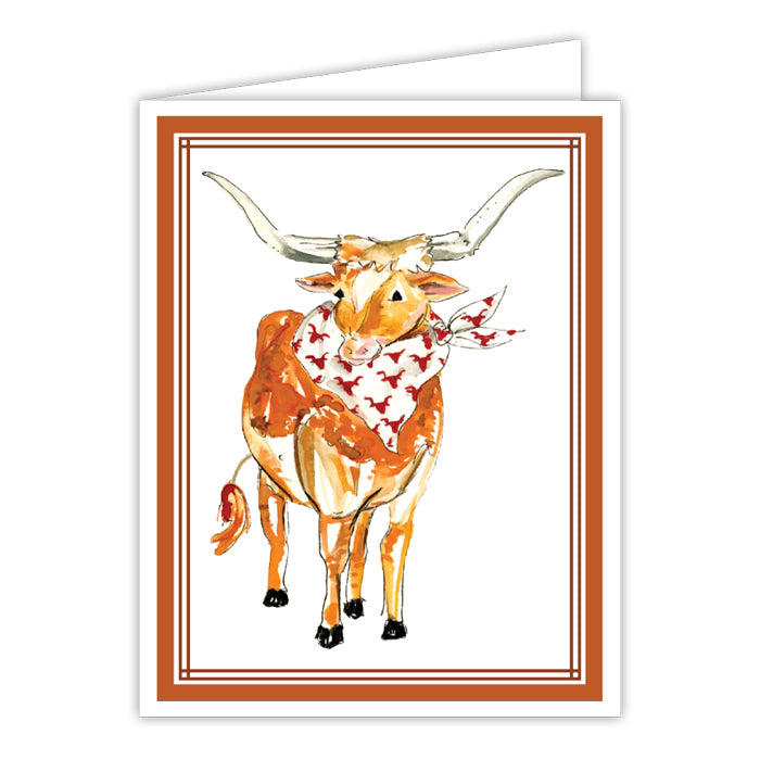Longhorn Greeting Card