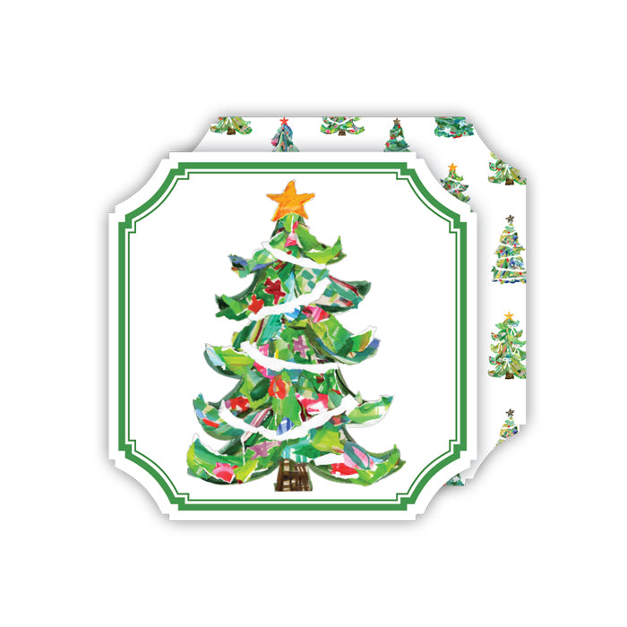 Lauren Dunn Christmas Tree Square Coasters