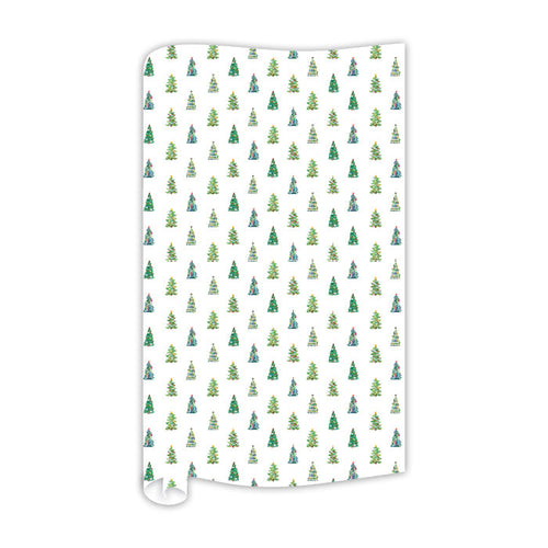 Lauren Dunn Small Christmas Tree Pattern Wrapping Paper