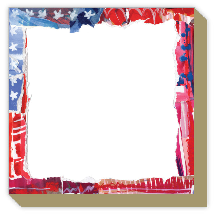 Lauren Dunn American Flag Red Luxe Notepad