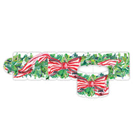 Lauren Dunn Red Bow & Greenery Napkin Rings