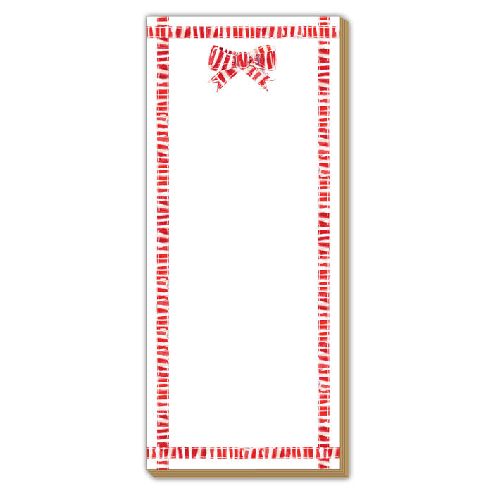 Lauren Dunn Red Ribbon Border Red Luxe Skinny Pad