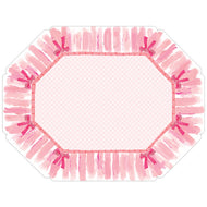 Lauren Dunn Pink Ribbon Border With Bows Posh Placemat