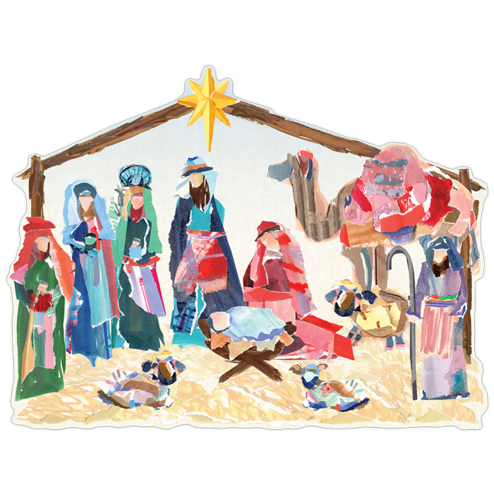 Lauren Dunn Nativity Scene Posh Die-Cut Placemats