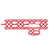 Sue Sartor Holiday Red Vintage Lily Napkin Rings