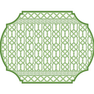 Sue Sartor Green Cane Trellis with Border Posh DieCut Placemat