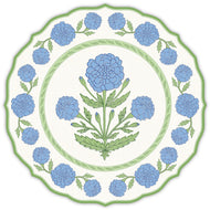 Sue Sartor Blue and Green Marigold Plate Posh DieCut Placemat