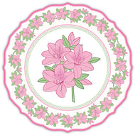 Sue Sartor Pink Azalea Plate Posh DieCut Placemat