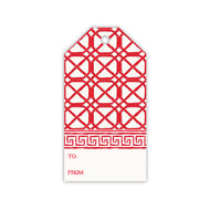 Sue Sartor Holiday Red Bamboo Gift Tags